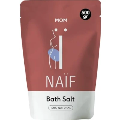 Abbildung von Naïf Magnesium Badesalz Schmerzen und Krämpfe lindern Muskelentspannung Basenbad Entgiftung Entsäuerung Basisches Basenbäder Magnesiumsalz zum Baden 500g