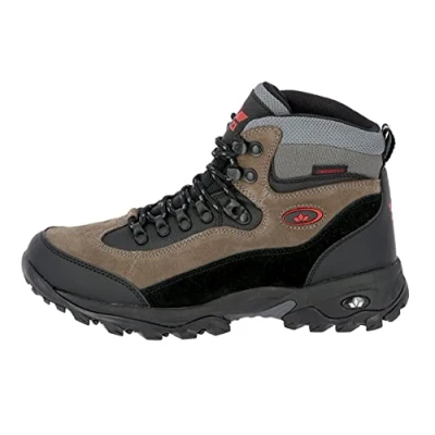 Abbildung von Lico Herren Milan Trekking &amp; Wanderstiefel, Schwarz Grau Rot, 44 EU