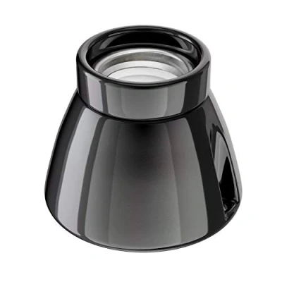 Abbildung von ledscom.de Deckenleuchte/Lampenfassung MINZ, Porzellan, schwarz glänzend, 1x E27 max. 300W
