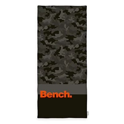 Abbildung von Bench Strand und Saunatuch, Nature Inspired, 80x180 cm, 100 % Baumwolle, Velours, Mit Aufhänger, Farbe: Grau Tarnmuster, Art.Nr.: 6112608537