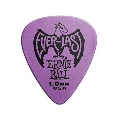Abbildung von Ernie Ball 1,0 mm Purple Everlast Picks, 12er Pack
