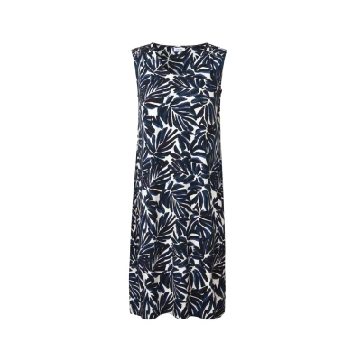 Abbildung von Cecil Gemustertes Jerseykleid, Damen, Größe: Small, Blau