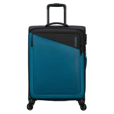 Abbildung von American Tourister Daring Dash Spinner M Exp Tsa Black/Blue Koffer mit 4 Rollen Weichgepäck