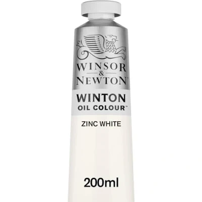 Abbildung von Winsor &amp; Newton 1437748 Winton, feine hochwertige Ölfarbe 200ml Tube mit gleichmäßiger Konsistenz, Lichtbeständig, hohe Deckkraft, Reich an Farbpigmenten Zinkweiß