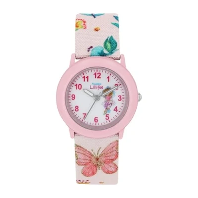 Abbildung von Prinzessin Lillifee Armbanduhr Mädchen Kinder Quarzuhr Analog, mit Textil Armband, 3 bar Wasserdicht, Kommt in Uhren Geschenk Box