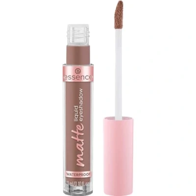 Abbildung von essence matte liquid eyeshadow, Lidschatten, Nr. 02, Braun, langanhaltend, abdeckend, schnelltrocknend, natürlich, vegan, wasserfest, ohne Mikroplastikpartikel, Nanopartikel frei, 1er Pack (4ml)