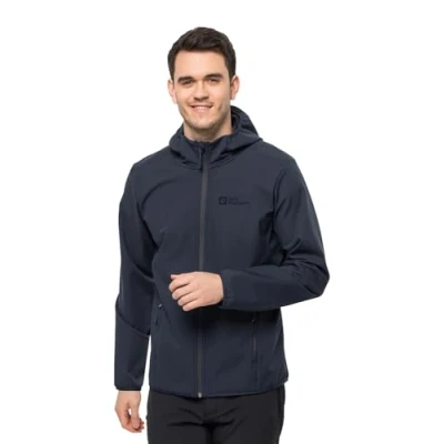 Abbildung von Jack Wolfskin Bornberg Hoody M Softshelljacke, Herren, Größe: Large, Night blue