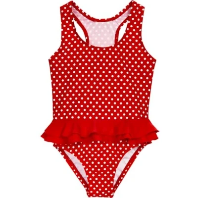 Abbildung von Playshoes UV Schutz Badeanzug Mädchen Schwimmanzug Badebekleidung, Punkte, 110/116